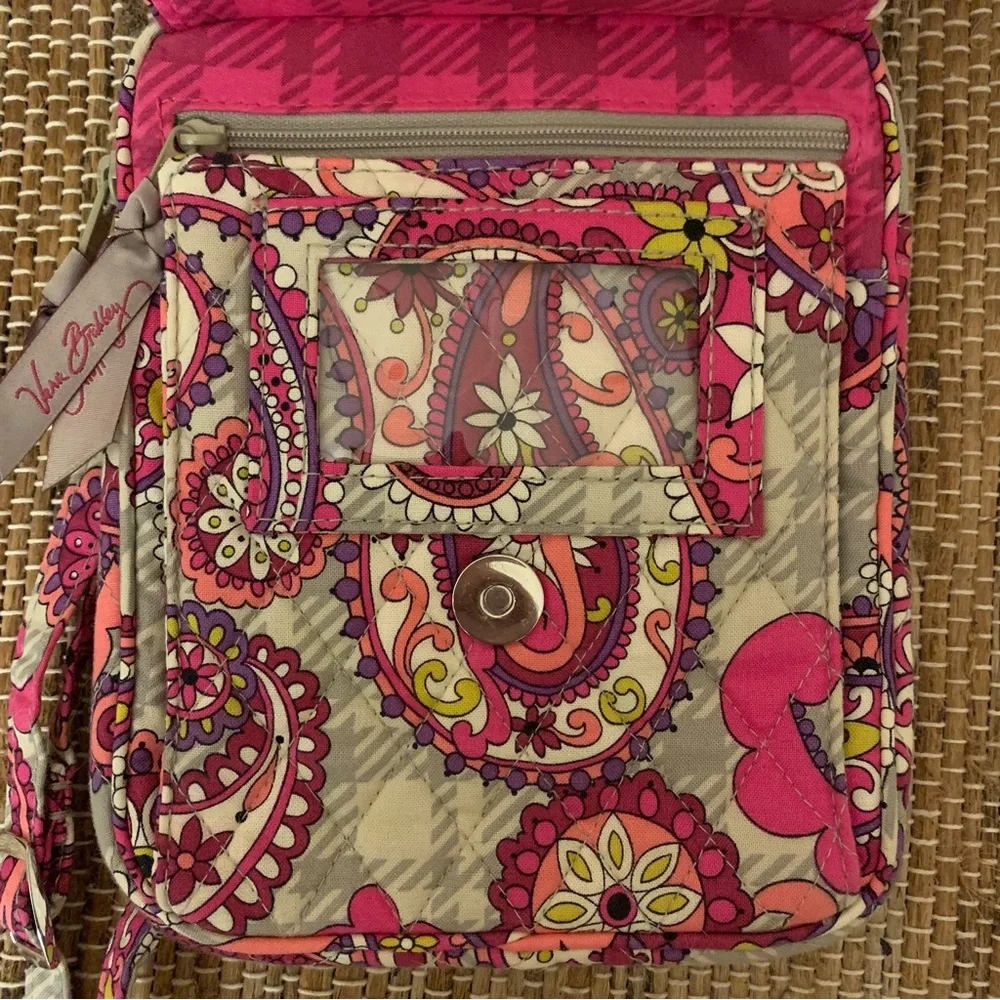 Vera Bradley Paisley Meets Plaid Mini Hipster Crossbody Bag